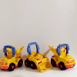 Fisher Price 1998 No. 72648 Construction Vehicle 3 Piece Lot